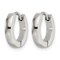 Chisel Stainless Steel Polished 2.2mm Hinged Hoop Earrings view 2