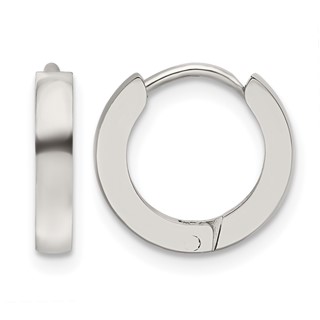 Chisel Stainless Steel Polished 2.2mm Hinged Hoop Earrings