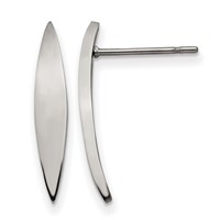 Stainless Steel Polished Post Earrings view 1
