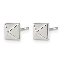 Chisel Stainless Steel Polished 6mm Stud Post Earrings view 2