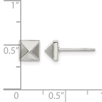 Chisel Stainless Steel Polished 6mm Stud Post Earrings view 4
