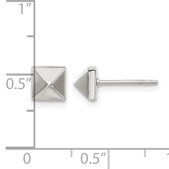 Chisel Stainless Steel Polished 6mm Stud Post Earrings