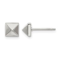 Chisel Stainless Steel Polished 6mm Stud Post Earrings view 1
