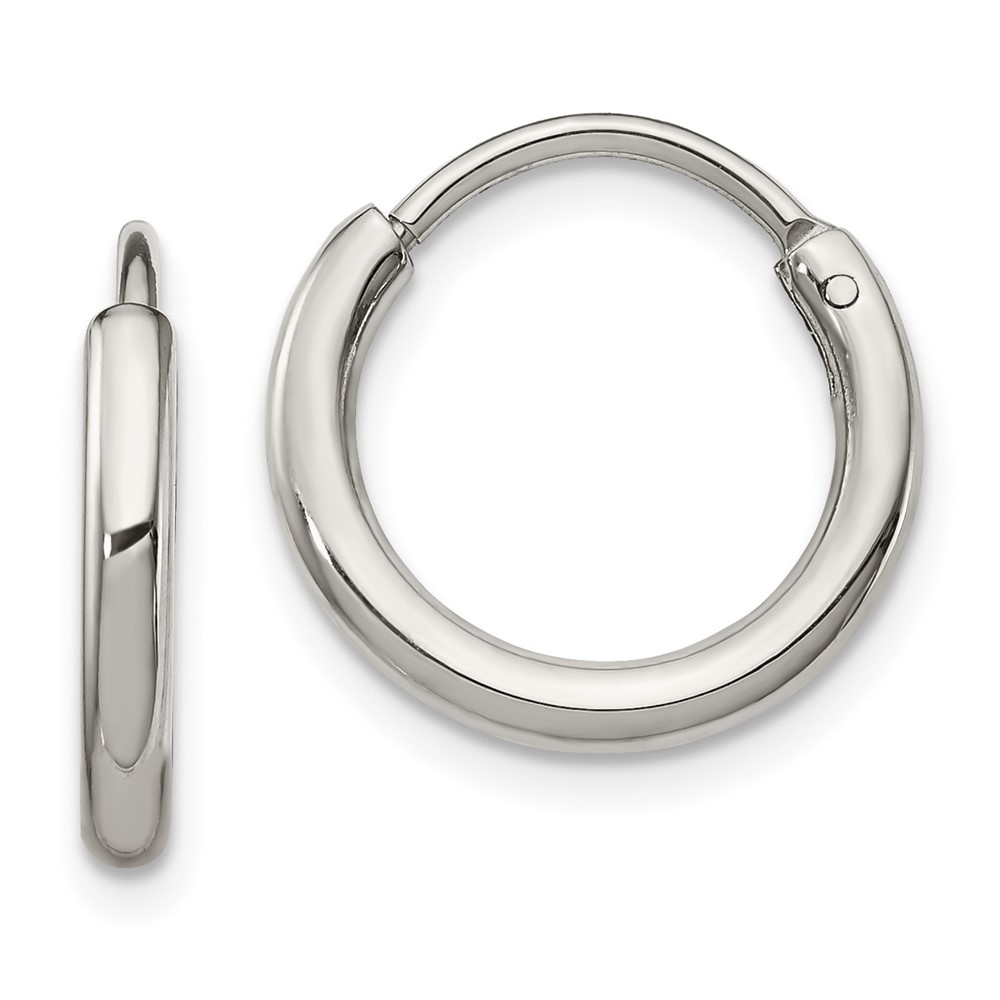 Stainless Steel Polished 2.00mm Endless Hoop Earrings SRE1374 | eBay