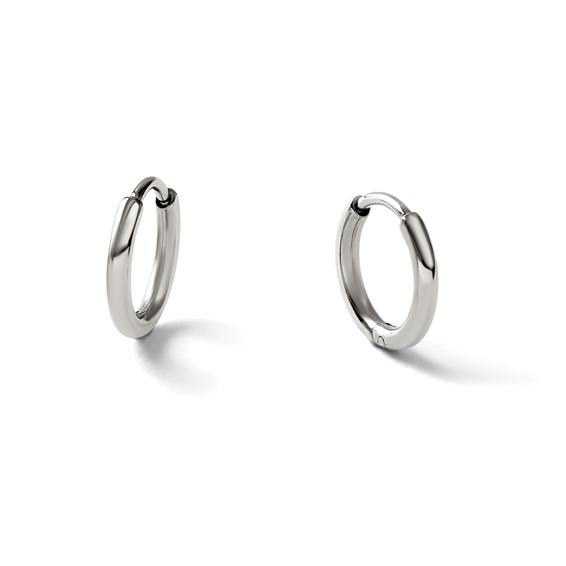 Chisel Stainless Steel Polished 1.6mm Hinged Hoop Earrings