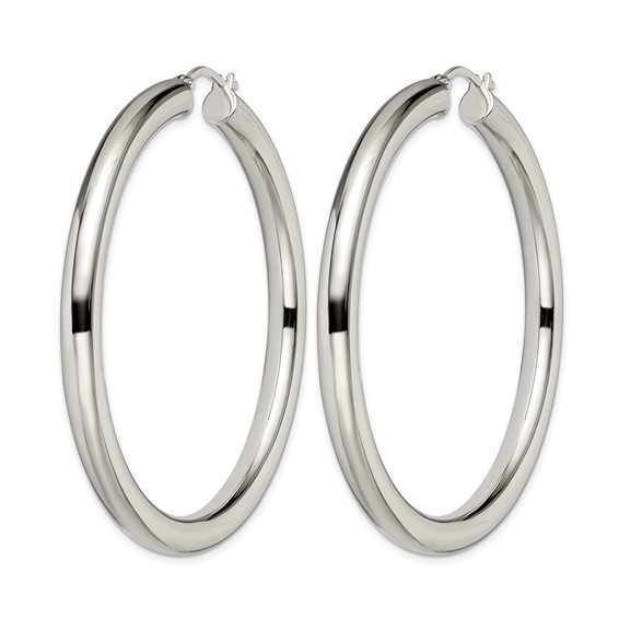 Chisel Stainless Steel Polished Hoop Earrings