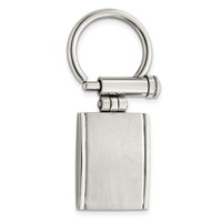 Chisel Stainless Steel Brushed and Polished Key Ring view 1