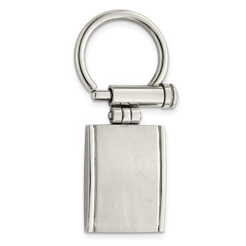 Chisel Stainless Steel Brushed and Polished Key Ring