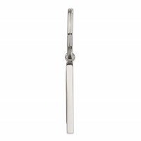 Stainless Steel Polished and Textured Key Ring view 3