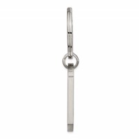 Chisel Stainless Steel Brushed Lasered Dad Key Ring view 3