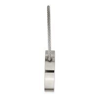 Chisel Stainless Steel Polished Cable Circle Key Ring view 3