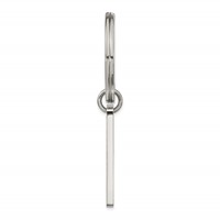 Chisel Stainless Steel Brushed and Polished Key Ring view 3