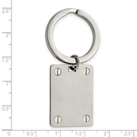 Chisel Stainless Steel Brushed and Polished Key Ring view 4