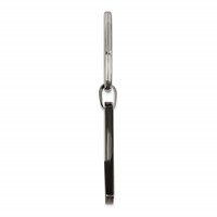 Chisel Stainless Steel Polished Black IP-plated Dad Key Ring view 3