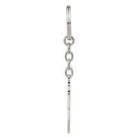 Chisel Stainless Steel Polished Cross Key Ring view 3