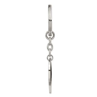 Chisel Stainless Steel Polished Heart Key Ring view 3