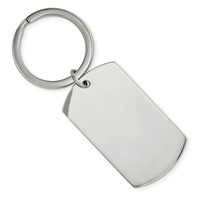 Chisel Stainless Steel Brushed and Polished 1.85mm Reversible Key Ring view 1