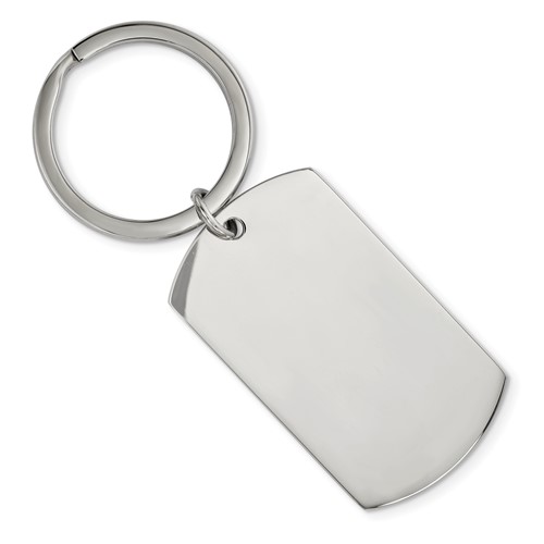 Chisel Stainless Steel Brushed and Polished 1.85mm Reversible Key Ring