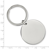 Chisel Stainless Steel Brushed and Polished 1.85mm Reversible Circle Key Ring view 3