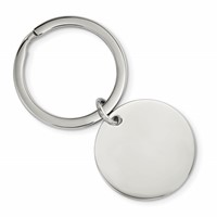 Chisel Stainless Steel Brushed and Polished 1.85mm Reversible Circle Key Ring view 1