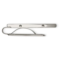 Chisel Stainless Steel Brushed and Polished Grey Carbon Fiber Inlay Money Clip view 2