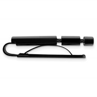 Chisel Stainless Steel Brushed and Polished Black IP-plated with Cable Money Clip view 2