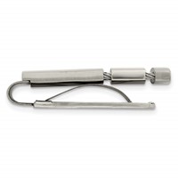 Chisel Stainless Steel Brushed and Polished with Cable Money Clip view 2