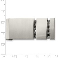 Chisel Stainless Steel Brushed and Polished with Cable Money Clip view 4
