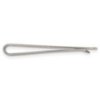 Chisel Stainless Steel Brushed Tie Bar Money Clip view 2