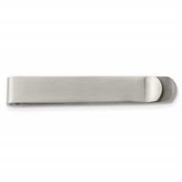Chisel Stainless Steel Brushed Tie Bar Money Clip view 3