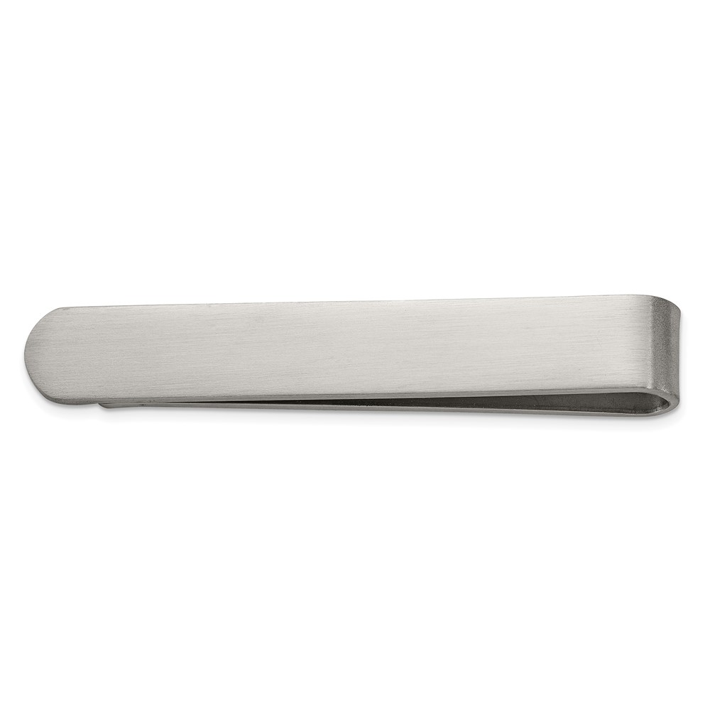 Chisel Stainless Steel Brushed Tie Bar Money Clip
