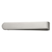 Chisel Stainless Steel Brushed Tie Bar Money Clip view 1