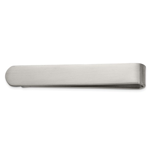 Chisel Stainless Steel Brushed Tie Bar Money Clip