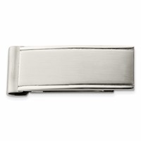 Chisel Stainless Steel Brushed and Polished Money Clip view 1