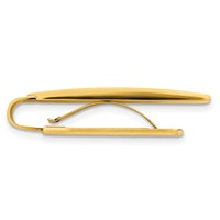 Chisel Stainless Steel Brushed and Polished Yellow IP-plated Money Clip view 2