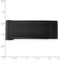 Chisel Stainless Steel Brushed and Polished Black IP-plated Money Clip view 4