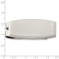 Chisel Stainless Steel Brushed and Polished Money Clip view 4