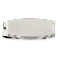 Chisel Stainless Steel Brushed and Polished Money Clip view 1