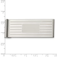 Chisel Stainless Steel Brushed and Polished Money Clip view 4