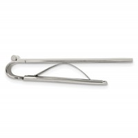 Chisel Stainless Steel Brushed and Polished Yellow IP-plated Money Clip view 2