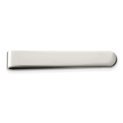 Chisel Stainless Steel Polished Tie Bar Money Clip