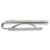 Chisel Stainless Steel Brushed and Textured Money Clip view 2