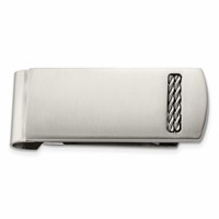 Chisel Stainless Steel Brushed Money Clip view 1
