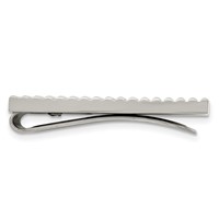 Chisel Stainless Steel Polished and Textured Money Clip view 2