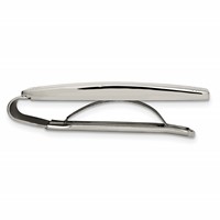 Chisel Stainless Steel Polished and Grooved Money Clip view 2