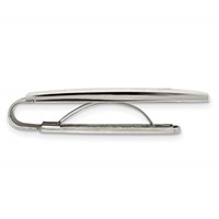 Chisel Stainless Steel Polished Black Carbon Fiber Inlay Money Clip view 2