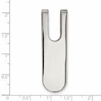 Chisel Stainless Steel Polished Money Clip view 3