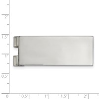 Chisel Stainless Steel Polished Money Clip view 3