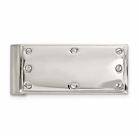 Chisel Stainless Steel Polished Screw Money Clip view 1