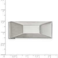 Chisel Stainless Steel Brushed and Polished Money Clip view 3